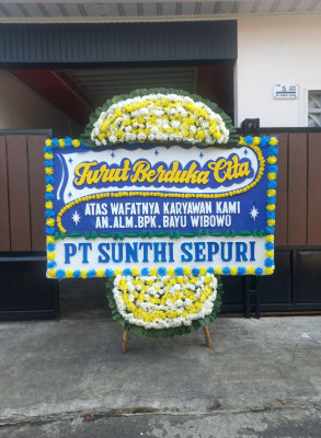 Papan Bunga Duka di Klabang